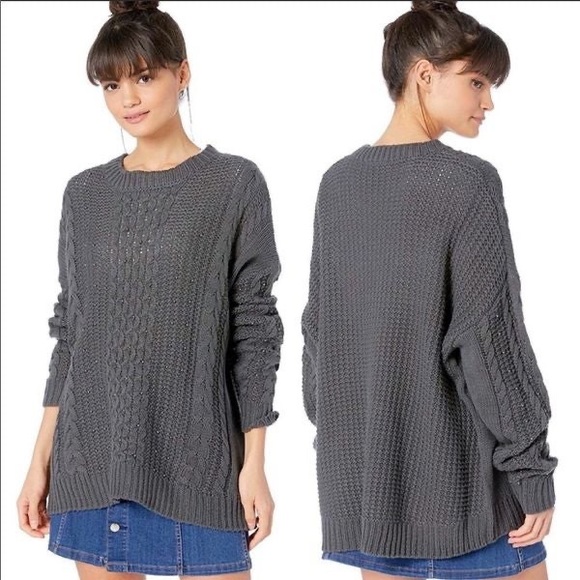 EUC Show Me Your MuMu Ada Tahitian Pearl Studded Wool Oversized Pullover Sweater - Picture 1 of 12
